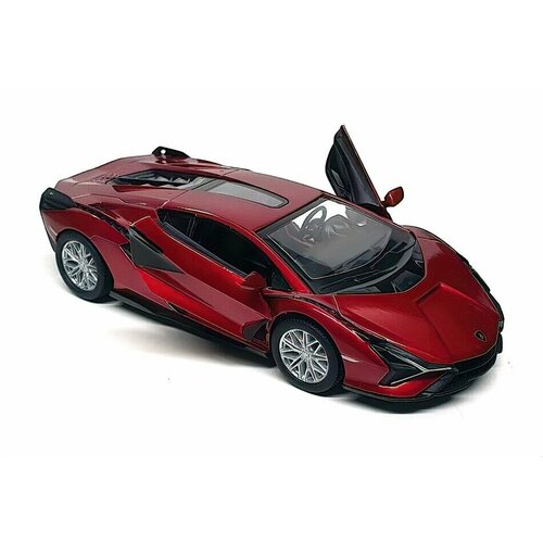 Kinsmart. Модель металическая инерционная Lamborghini Sian FKP 37 1:40 (красная)