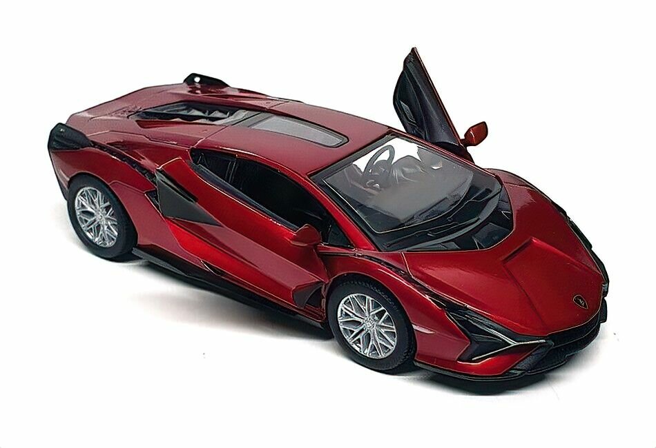 Kinsmart. Модель металическая инерционная "Lamborghini Sian FKP 37" 1:40 (красная)