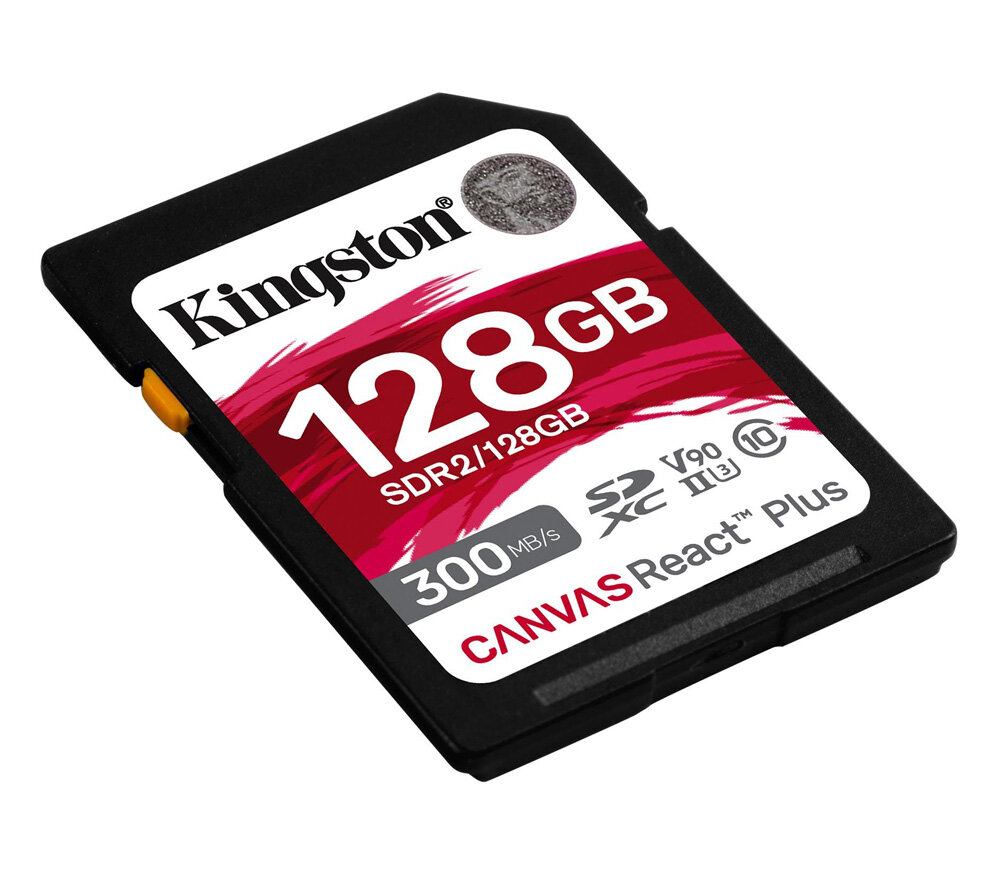 Карта памяти Kingston SDXC 128GB Canvas React Plus UHS-II V90 260/300Mb/s — фото 1