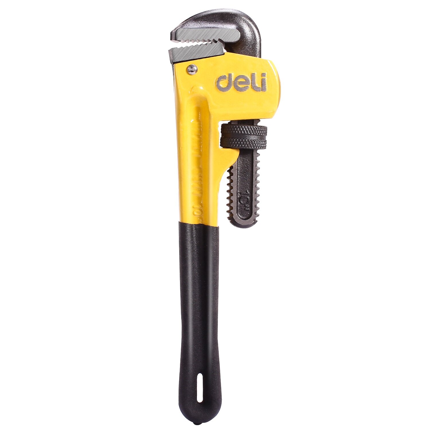 Трубный ключ Deli DL2510 10" Максимальное открытие (мм): 33. Cr-Mo + углеродистая сталь.