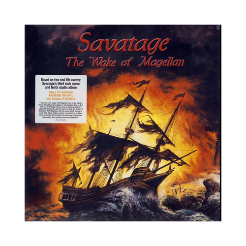 Savatage - The Wake Of Magellan, 2LP Gatefold, BLACK LP ear music generation axe the guitars that destroyed the world live in china coloured vinyl 2lp