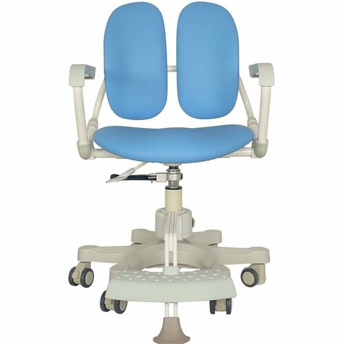 Кресло детское ортопедическое Duorest DuoKids DR-280DDS - голубое (экокожа)