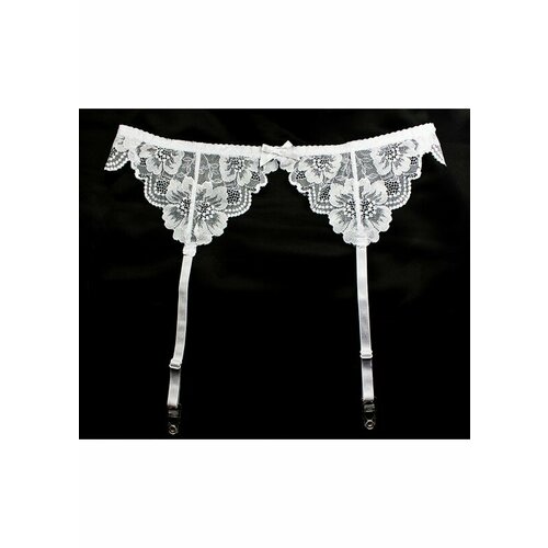 фото Пояс для чулок , размер one size, белый lolita