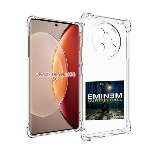 Чехол MyPads Eminem CURTAIN CALL, THE HITS для Vivo X90 Pro Plus задняя-панель-накладка-бампер чехол mypads eminem curtain call the hits для itel vision 3 plus itel p38 pro задняя панель накладка бампер