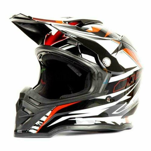 Шлем мото кроссовый HIZER (Хайзер) B6197 (S) #3 black/red/white
