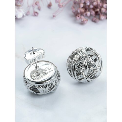 Серьги пусеты , керамика, серебряный