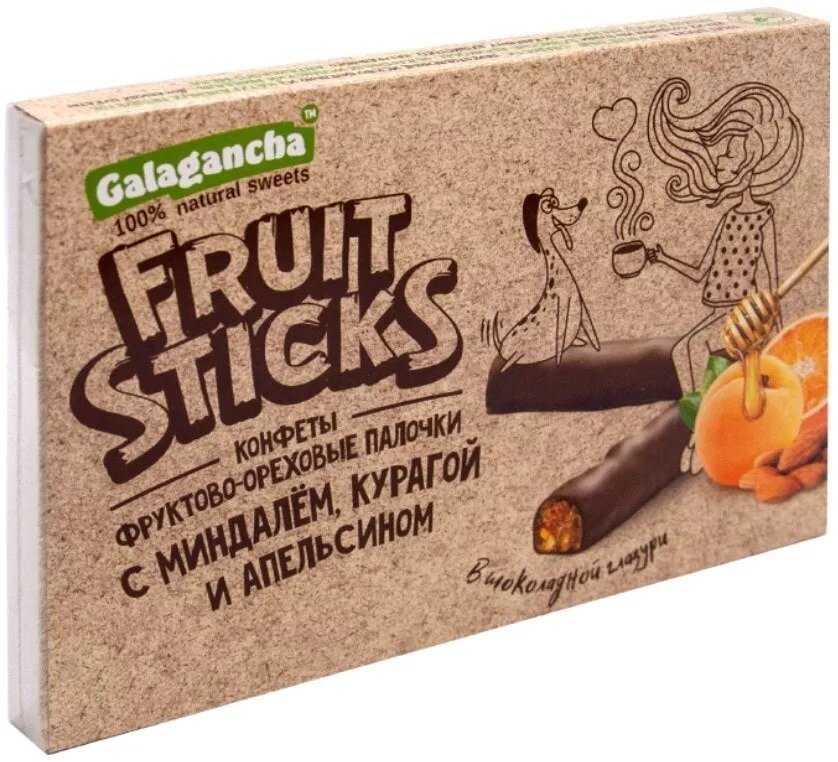 Конфеты Galagancha фруктово-ореховые палочки 175г 1 шт