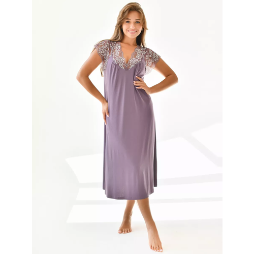 Сорочка Текстильный Край, размер 60, фиолетовый