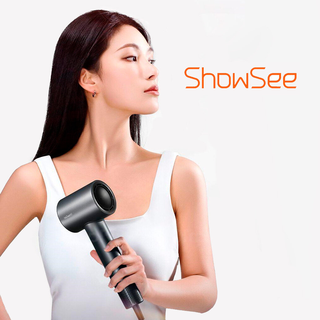 Фен Xiaomi ShowSee Hair Dryer A18 1800 Вт черный - фотография № 16