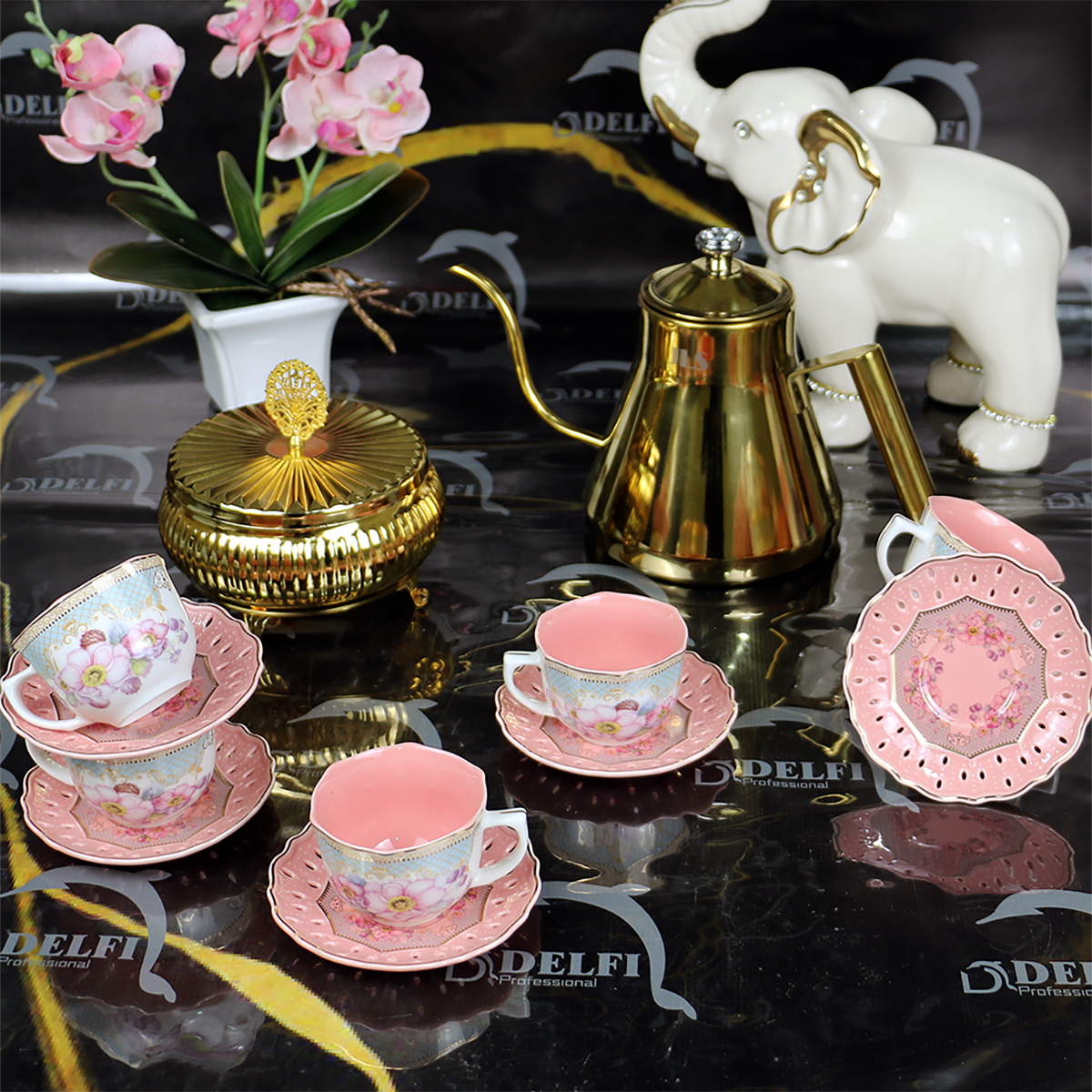 фото Кофейный сервиз на 6 персон Delfi Professional
