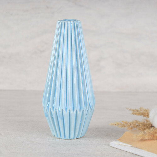 Ваза 175 x 357 см Голубая из керамики 490₽