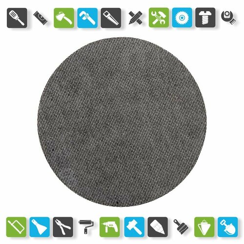 Круг абразивный на сетчатой основе Р80 225 мм 5 шт 3559₽