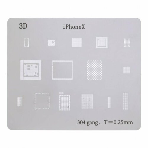 Трафарет BGA 3D для Apple iPhone 8 / iPhone 8 Plus / iPhone X 3d трафарет bga oem для iphone xs xr