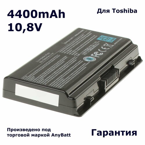 Аккумулятор AnyBatt 4400mAh, для Satellite L40-17O Equium L40 L40-10U L40-14I L40-156 L40-17M