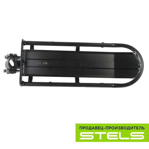 багажник stels 28 blf h47 алюминиевый под дисковый тормоз черный Багажник для велосипеда STELS 20-28 BLF-H12 консольный регулируемый алюминиевый чёрный