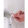 Фото #14 Эластичные белые шнурки с металлическим фиксатором