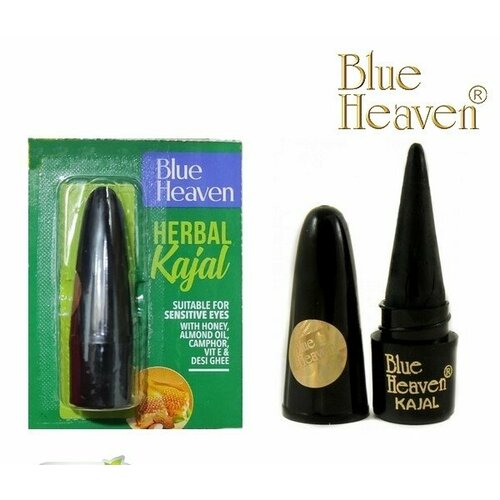 HERBAL KAJAL, suitable for sensitive eyes, Blue Heaven (хербал каджал, подходит для чувствительных глаз, Блю Хэвен), 2 г.