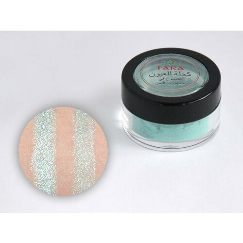 Минеральные тени бирюзовый перламутр (порошок), TARA, Йемен, 2 г.