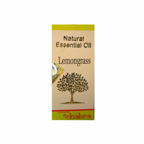 лемонграсс эфирное масло essential oil lemongrass 10 мл Natural Essential Oil LEMONGRASS, Shri Chakra (Натуральное эфирное масло лемонграсс, Шри Чакра), 10 мл.