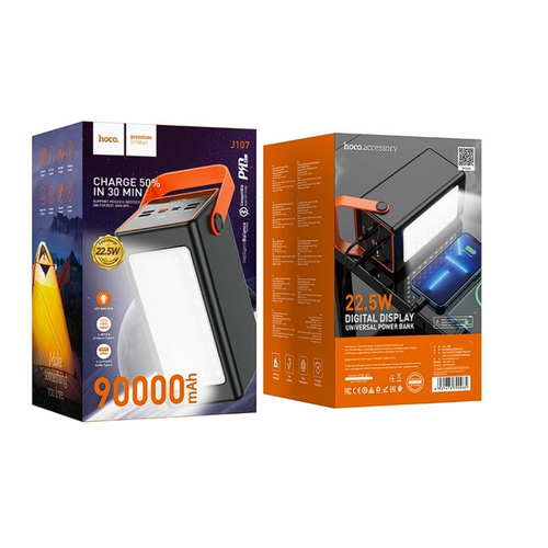 Powerbank Hoco J107 90000mAh 4USB1C 225W20W черный 6500₽