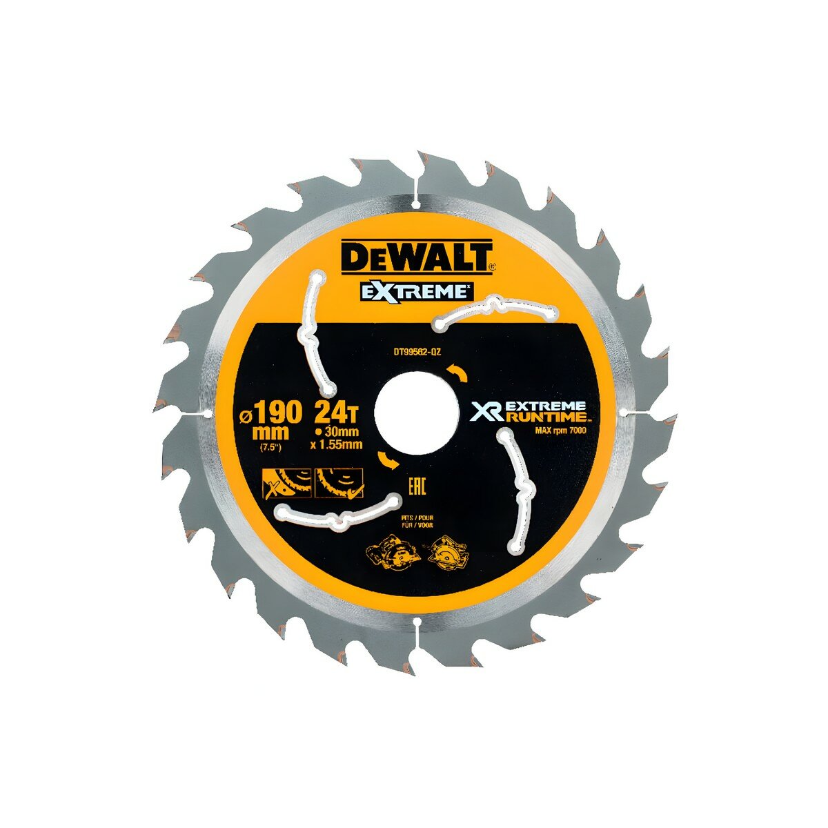 Диск пильный 190 х 30 мм 24T FlexVolt DeWalt DT99562-QZ