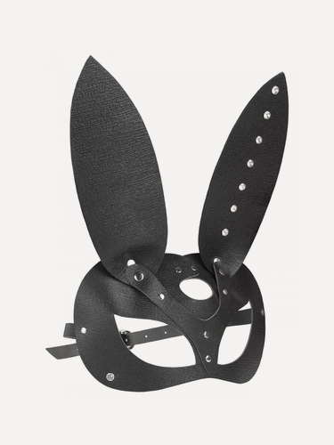 Изображение товара Маска зайки черная эротическая из натуральной кожи от Fire Horse