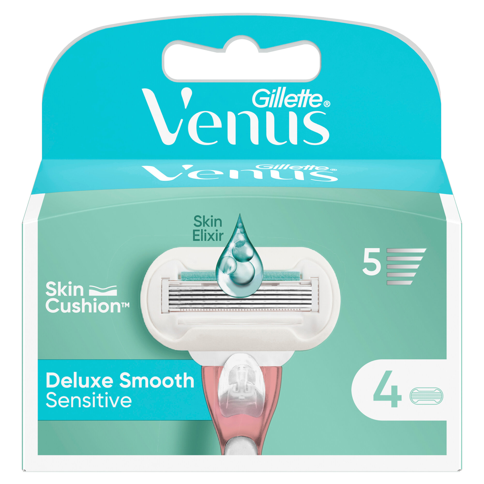 Сменные кассеты Gillette Venus Deluxe Smooth Sensitive 4 шт.