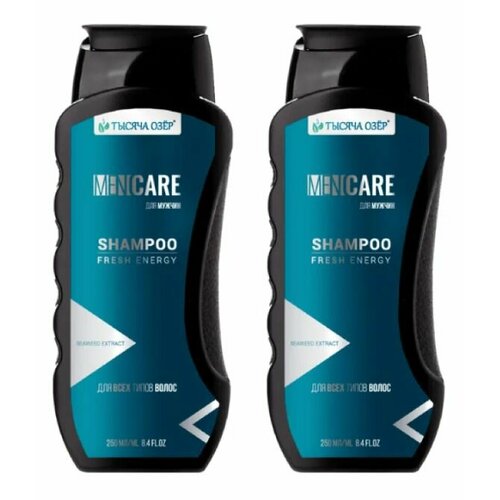 ТЫСЯЧА ОЗЁР Шампунь For Men с экстрактом водорослей 250 мл 2 шт 459₽