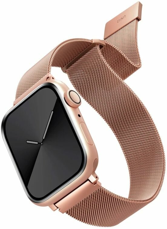 Ремешок для Apple Watch 38-41mm Uniq Dante Strap Steel Rose Gold