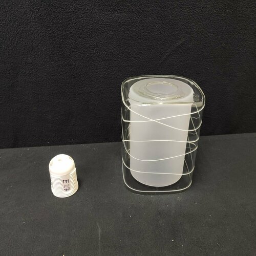 Плафон стекло двойное с узором 150110мм E27 43мм посадка Экономсвет 050J 2048₽