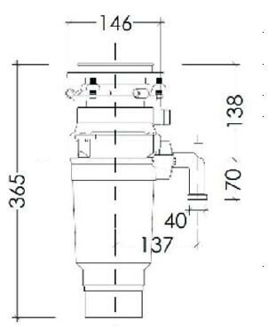 Измельчитель отходов Kuppersberg WSS 750 B - фотография № 4