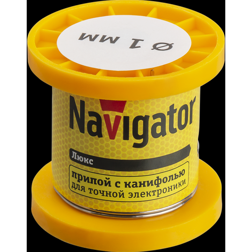 Navigator Припой 93 076 NEM-Pos02-61K-1-K50 (ПОС-61, катушка, 1 мм, 50 гр) 93076 (10 шт.)