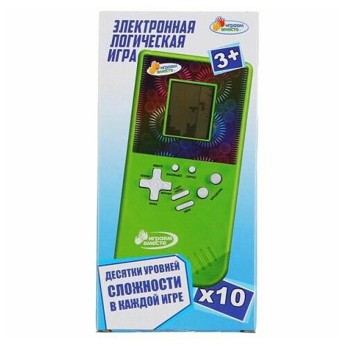 Электронная логическая игра на/бат, в/к 1810K1653-R электронная игра играем вместе на батарейках 15 7 3 см 1810k1653 r удалить по задаче