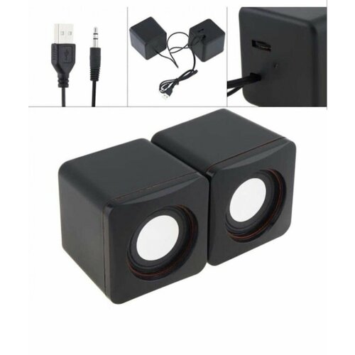 Портативные 101Z 05 Вт USB 20 колонки с 35 мм стерео разъемом и USB питанием для ПКноутбукасмартфона 54100₽