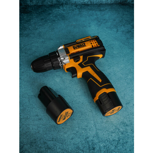 Дрель-Шуруповерт 12В 2 Аккумулятора Зарядное Устройство Кейс Перчатки В Подарок 3800₽