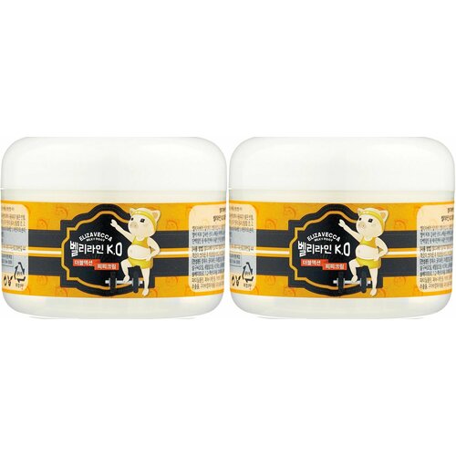 elizavecca скраб для тела milky piggy greentea salt 300 мл 300 г ELIZAVECCA Крем для тела массажный подтягивающий, 100 мл, 2 шт