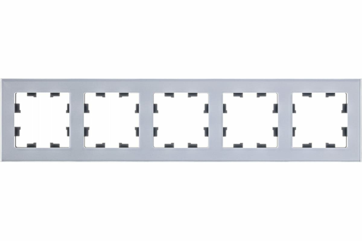 Systeme Electric AtlasDesign Nature Стекло Алюминий Рамка 5-ая, универсальная ATN320305