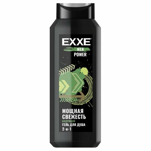 гель для душа exxe men fresh 400 мл Гель для душа Exxe Men Power «Мощная свежесть», 2 в 1, бодрящий, 400 мл