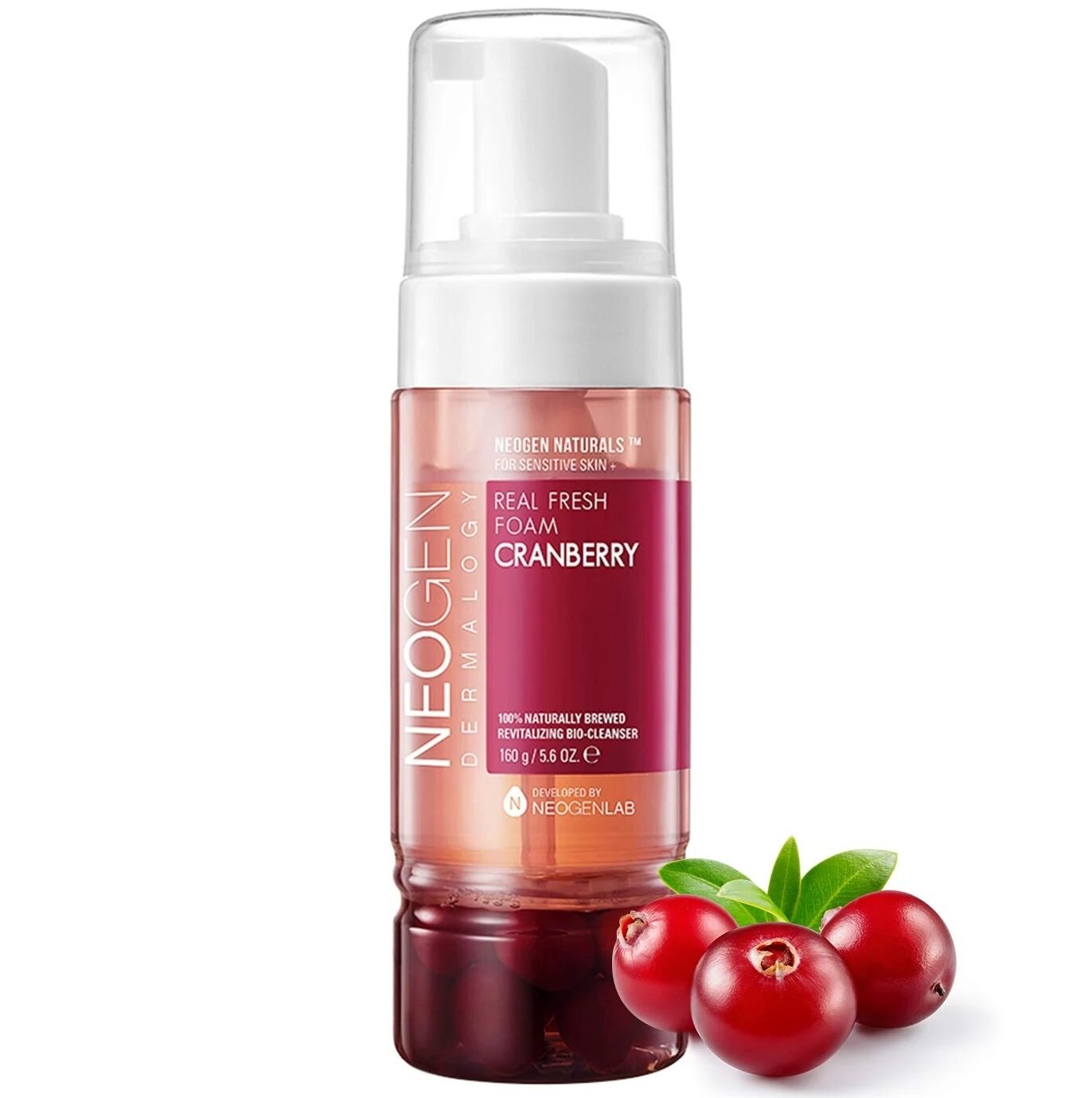 Витаминная пенка для умывания с ягодами клюквы | Neogen Dermalogy Real Fresh Foam Cleanser Cranberry 160g
