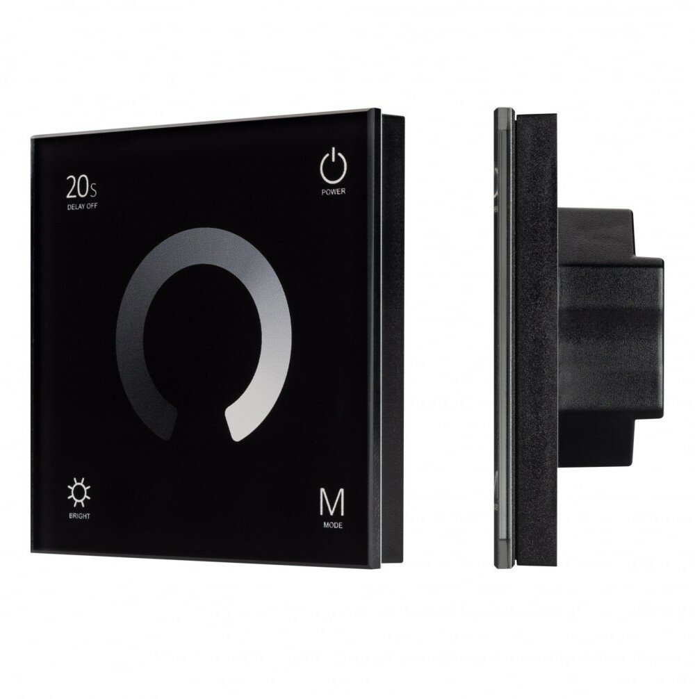 Arlight Панель SMART-P4-DIM-G-IN Black (12-24V, 4x3A, Sens, 2.4G) (IP20 Пластик, 5 лет) 034778 (3 шт.)
