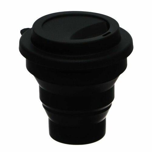 Стакан для рисования deVENTE School складной силиконовый чёрный 670₽