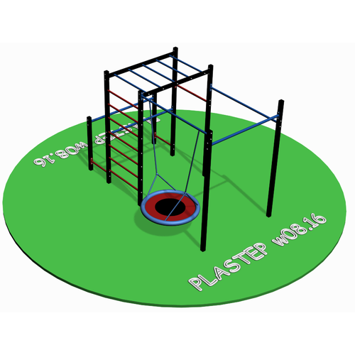 Спортивная площадка Workout W08.16 +качель-гнездо