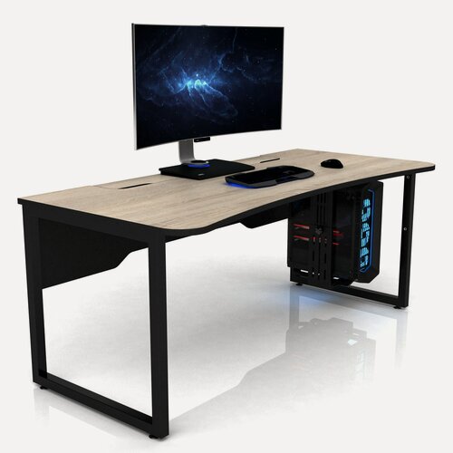 Изображение товара Игровой стол AKM-Mebel DX Colizeum сонома, металлический каркас, столешница ЛДСП, 180x85 см