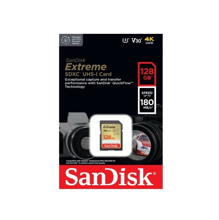 Карта памяти 32GB SanDisk Extreme Class 10 SDHC V30 UHS-I U3 100/60MB/s - фото №7