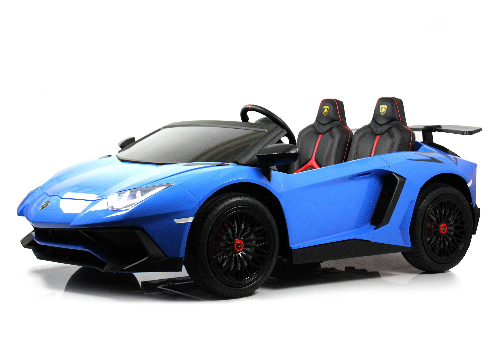 Rivertoys Детский электромобиль Lamborghini Aventador SV (M777MM) синий