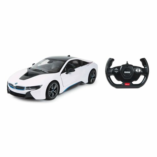 Машина Rastar РУ 1:14 BMW i8 Белая 71010 радиоуправляемая машинка rastar bmw i8 1 14 49600