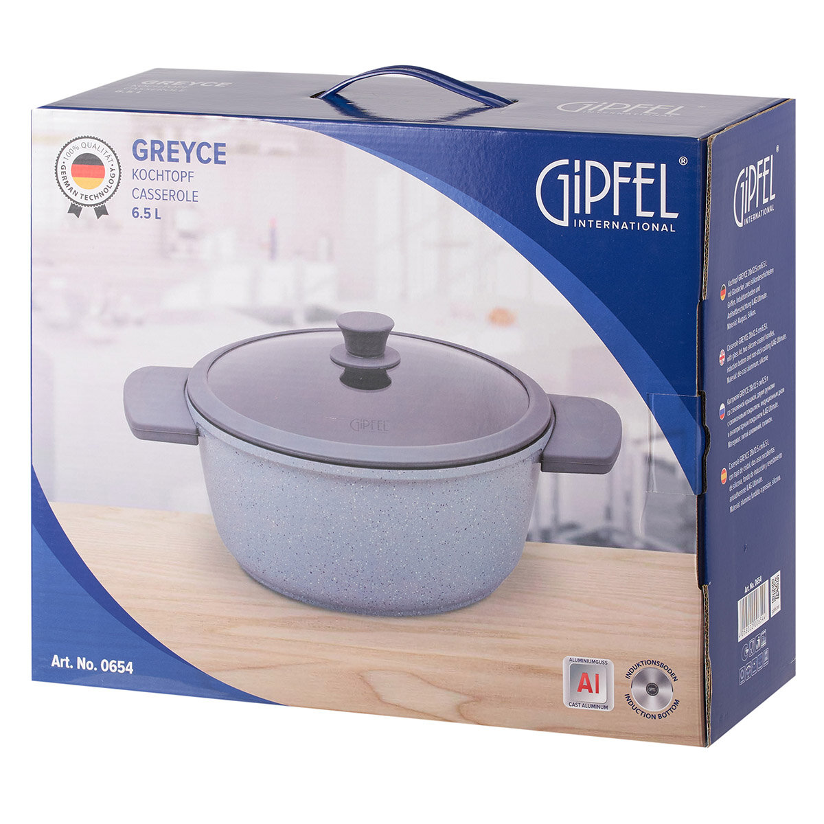 Кастрюля Gipfel 0654 GREYCE 28 см/6,5 л - фото №15