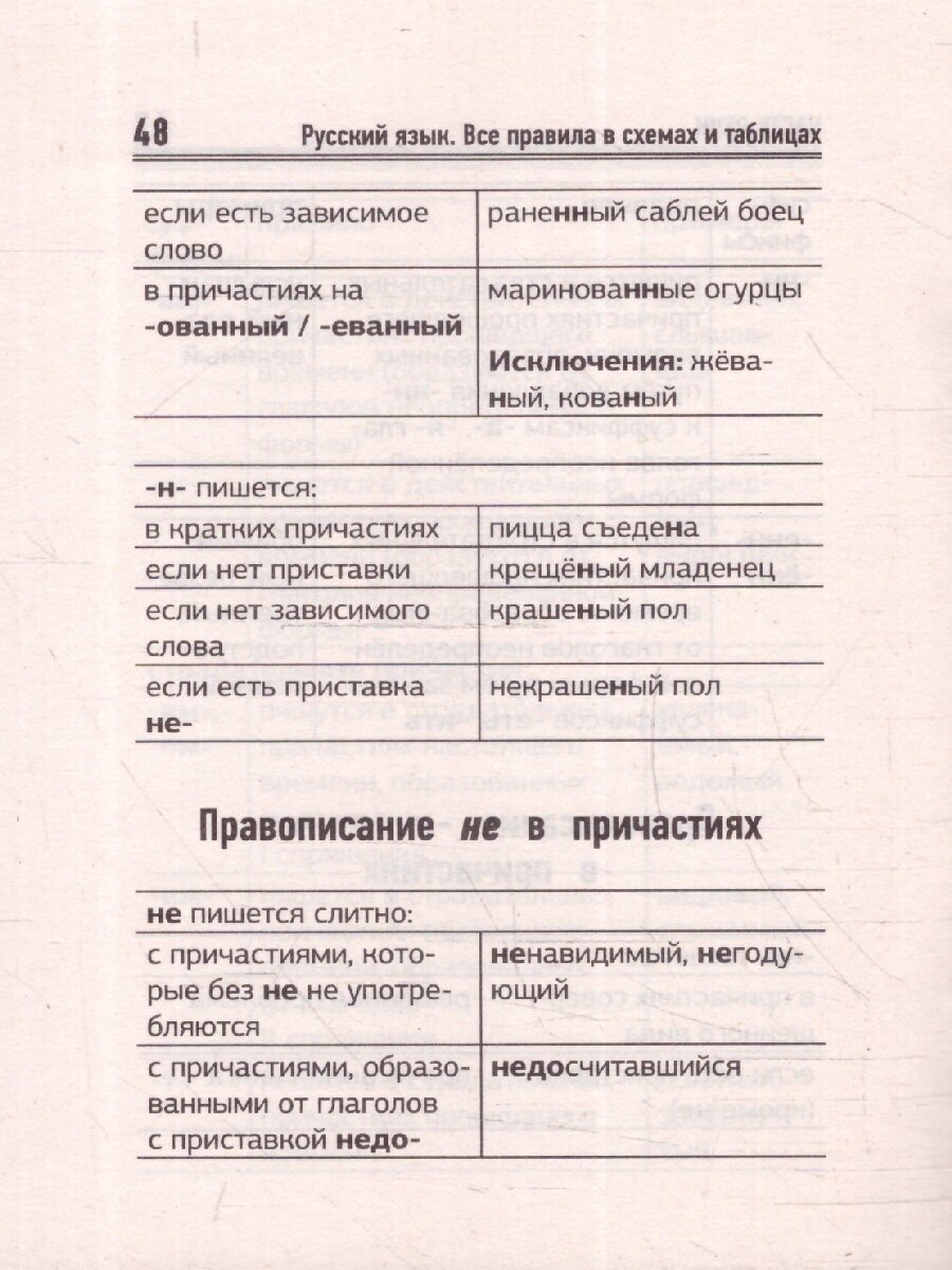 Русский язык. Все правила в схемах и таблицах. Краткий справочник - фото №8