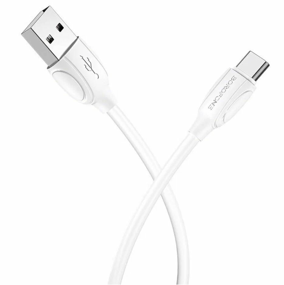 Кабель Borofone USB- Type-C (BX51), 1 м, 1 шт, белый