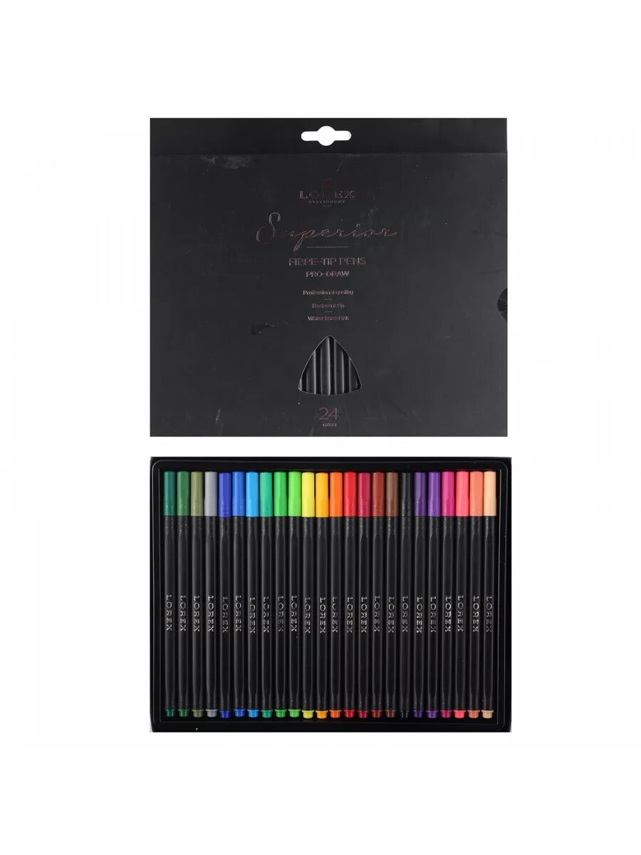 Фломастеры для рисования 24 цветов смываемые